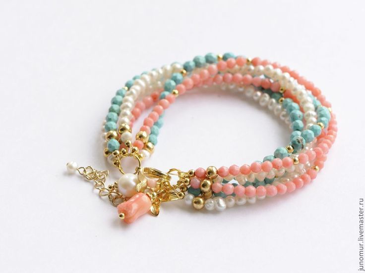 bracelet pink coral lagune