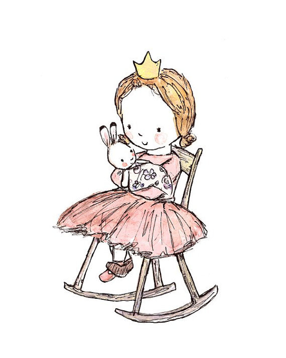 Royal Lullaby -- 8x10 Archival Print -- Children's Art