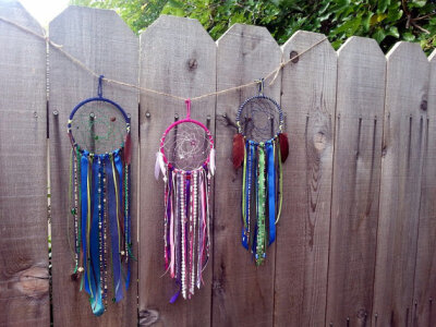 Custom Handmade Kids Dreamcatcher - Sugar and Spice OR Slugs and Snails Dream Catcher-Colorful Kids Dreamcatcher-Made to Order Dream Catcher