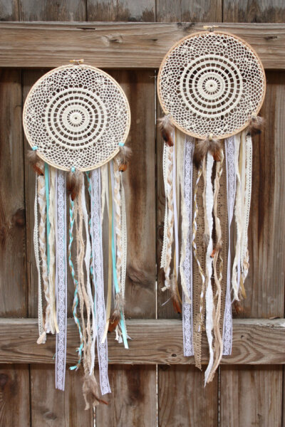 custom crochet doily/lace dream catcher