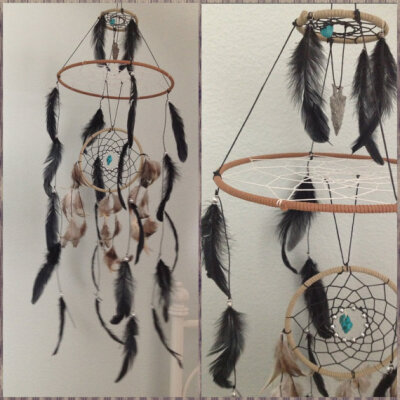 Dream Catcher Mobile with Arrowhead Pendant