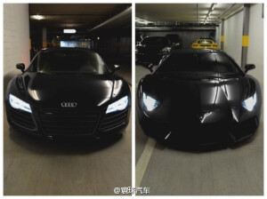 暗黑猛兽，兰博基尼Aventador OR 奥迪R8