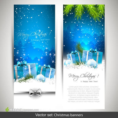 圣诞节日礼物贺卡背景设计矢量图片素材 - 素材公社 tooopen.com