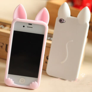 iphone5c手机壳 iphone5s手机壳 硅胶套 可爱 iphone5手机壳 猫猫