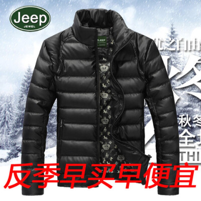 战地吉普新款正品男士羽绒服秋冬装Afs jeep白鸭绒保暖外套男包邮