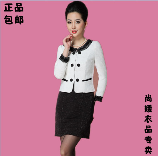 秋冬新款2013 韩版OL气质时尚两件套外套背心裙 女装