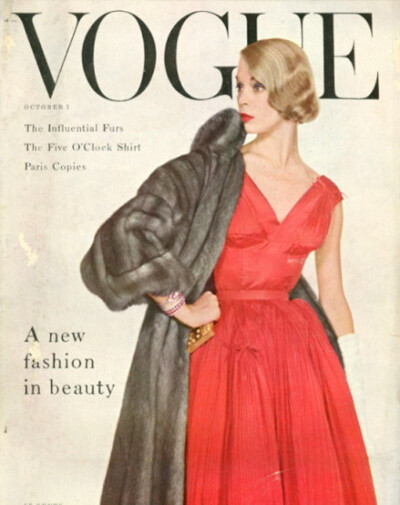 上世纪的Vogue杂志封面。#经典不会褪色#