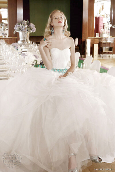 #浪漫婚纱季之十一# 傲慢与偏见：Atelier Aimée 2012 Red Carpet Brides collection