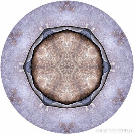 Geometric Wall Art, Abstract Art, Fine Art Photography Print, Nature Mandala, Purple, Brown, Geometric Wall Decor, Mandala Print, Nature Art