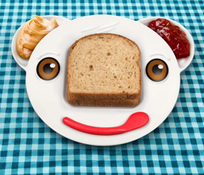 美国Fred可爱树袋熊三明治儿童餐盘SpreddyBearSandwichPlate