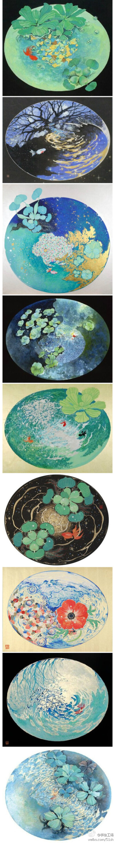 水の記憶。作者：日本艺术家Kaoru Kan