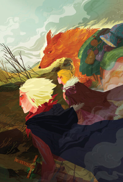 上色很舒服的插画