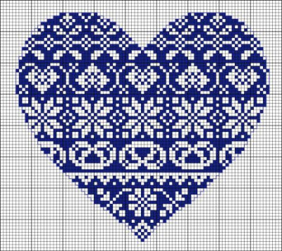 Cross Stitch Heart Pattern (Free Embroidery Pattern)