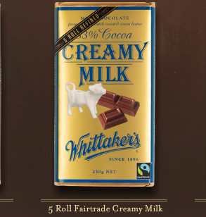 新西兰Whittaker’s惠特克牛奶巧克力250g