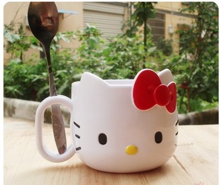 hello kitty洗漱杯 茶杯 牙具收纳杯架儿童立体杯漱口杯刷牙杯