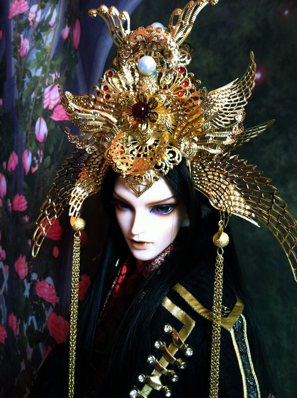 春神句芒bjd男娃头冠