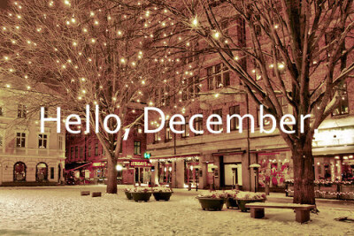 Hello, December. Hello, Christmas.