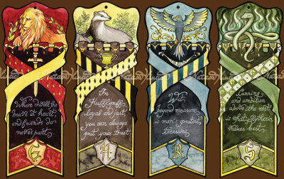 Harry Potter, Hogwarts bookmarks