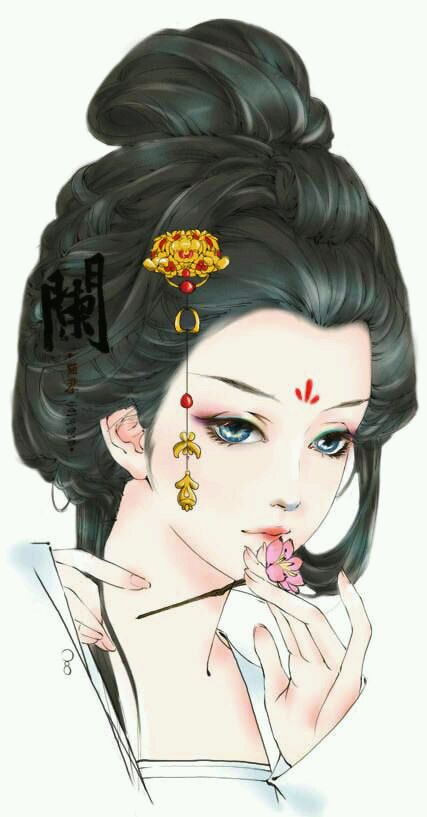 二次元 古装 古风 唯美 插画