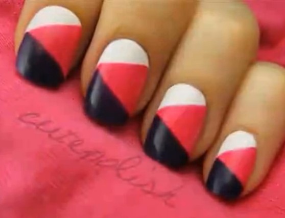 color block nails