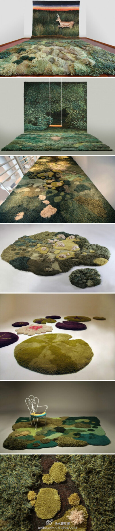 织物 植物 Alexandra Kehayoglou’s Carpets Look Like Lush Pastures and Grasslands