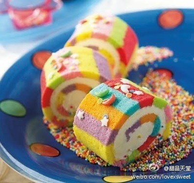 彩虹蛋糕卷~~