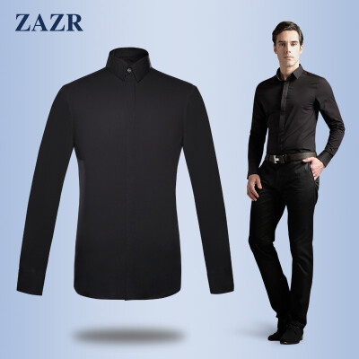 ZAZR 2013春季男装新品 潮流男士长袖衬衫修身 英伦风男休闲衬衣