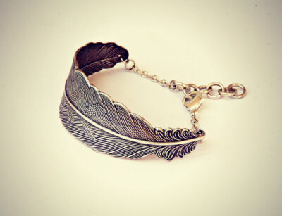 silver feather cuff bracelet, feather accessory, native american, chevron bracelet