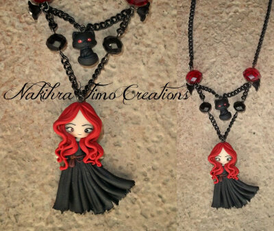 Wicca Witch Polymer Clay by Nakihra