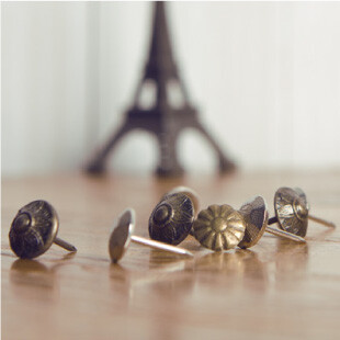 再生活zakka日单生活杂货复古铜色图钉p