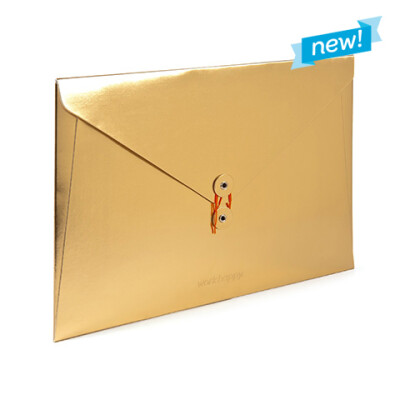 the envelope-please Metallic Gold Soft Cover Folio