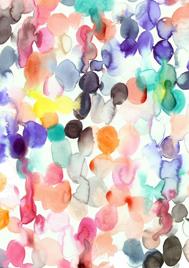 gorgeous colors in this watercolor print.