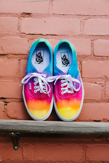 The Original Tie dye custom Vans shoes ready to ship