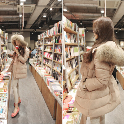 韩国爆卖正品2013冬装新款韩国Cherrykoko明星同款保暖羽绒服
