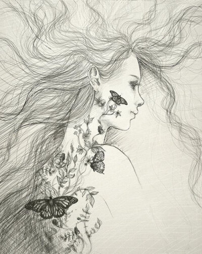 唯美的人物插画图片欣赏