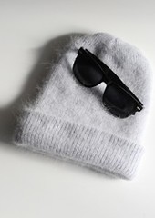 独家订购 Angora Beanie 冬季保暖女帽 H107022