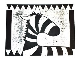 Zebra Woodcut by SherlockHolmes6