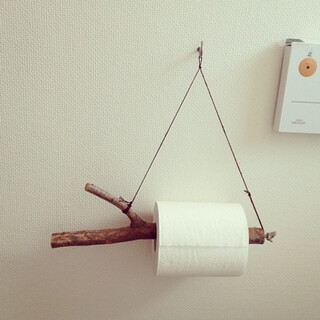 森木 天然树杈卷纸器/纸巾架