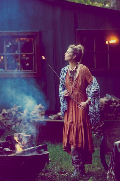 Eniko Mihalik for Free People's July lookbook.