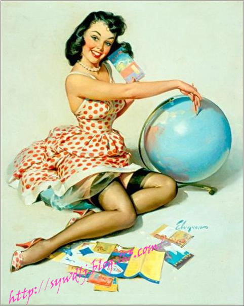 美国插图大师吉尔·艾尔夫格兰（Gil Elvgren）作品 - 笑然 - xiaoran321456 的博客