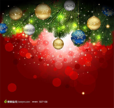 梦幻光斑圣诞背景矢量图片素材设计背景模版源文件下载