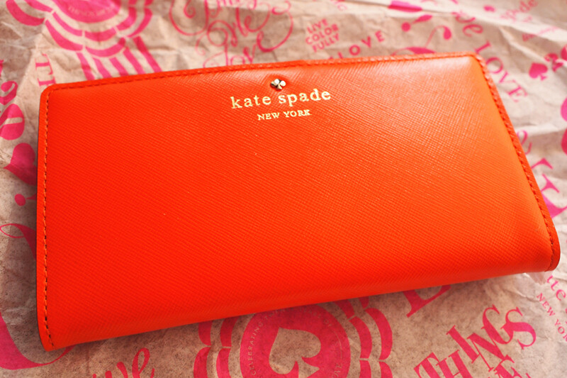 美国Kate Spade Mikas Pond Stacy 长款牛皮钱包