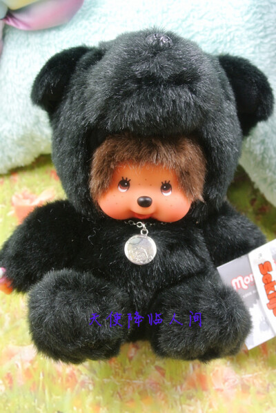 日本 正版 蒙奇奇 monchhichi 黑狗 黑犬 20cm