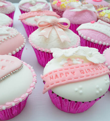 Birthday Cupcakes with Toffee Butercream