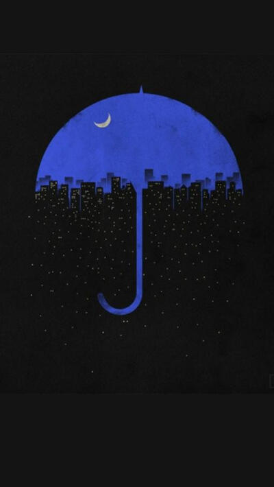 Night umbrella City iPhone 5 Wallpaper…_来自白痴937_50410的图片分享-堆糖网