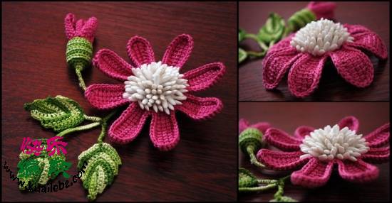 美丽钩花,手工编织花样图案图解,花样花型图案图解