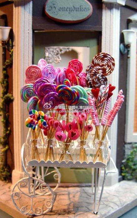 【幸福131】七彩的糖果的应用可以使你的婚礼现场变得缤纷起来