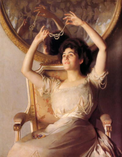 《The String of Pearls》——William McGregor Paxton（1869-1941）