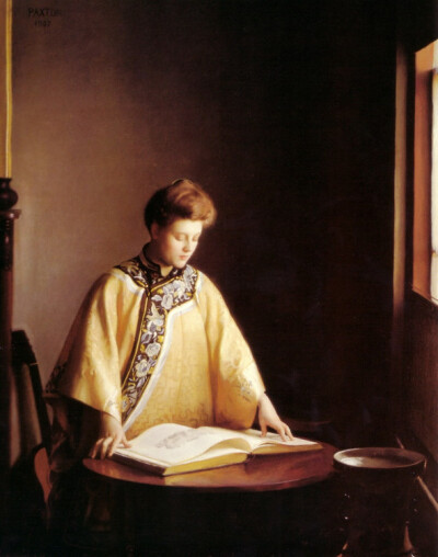 《The Yellow Jacket》——William McGregor Paxton（1869-1941）