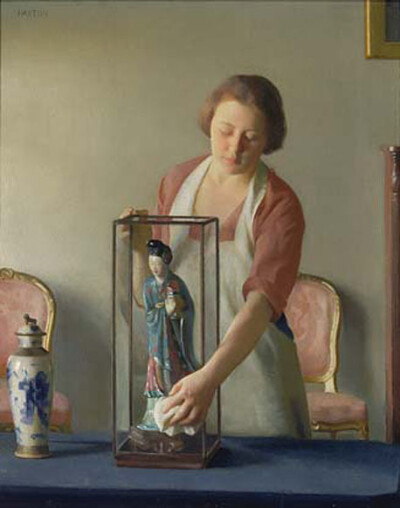 《McGregor The Figurine》——William McGregor Paxton（1869-1941）